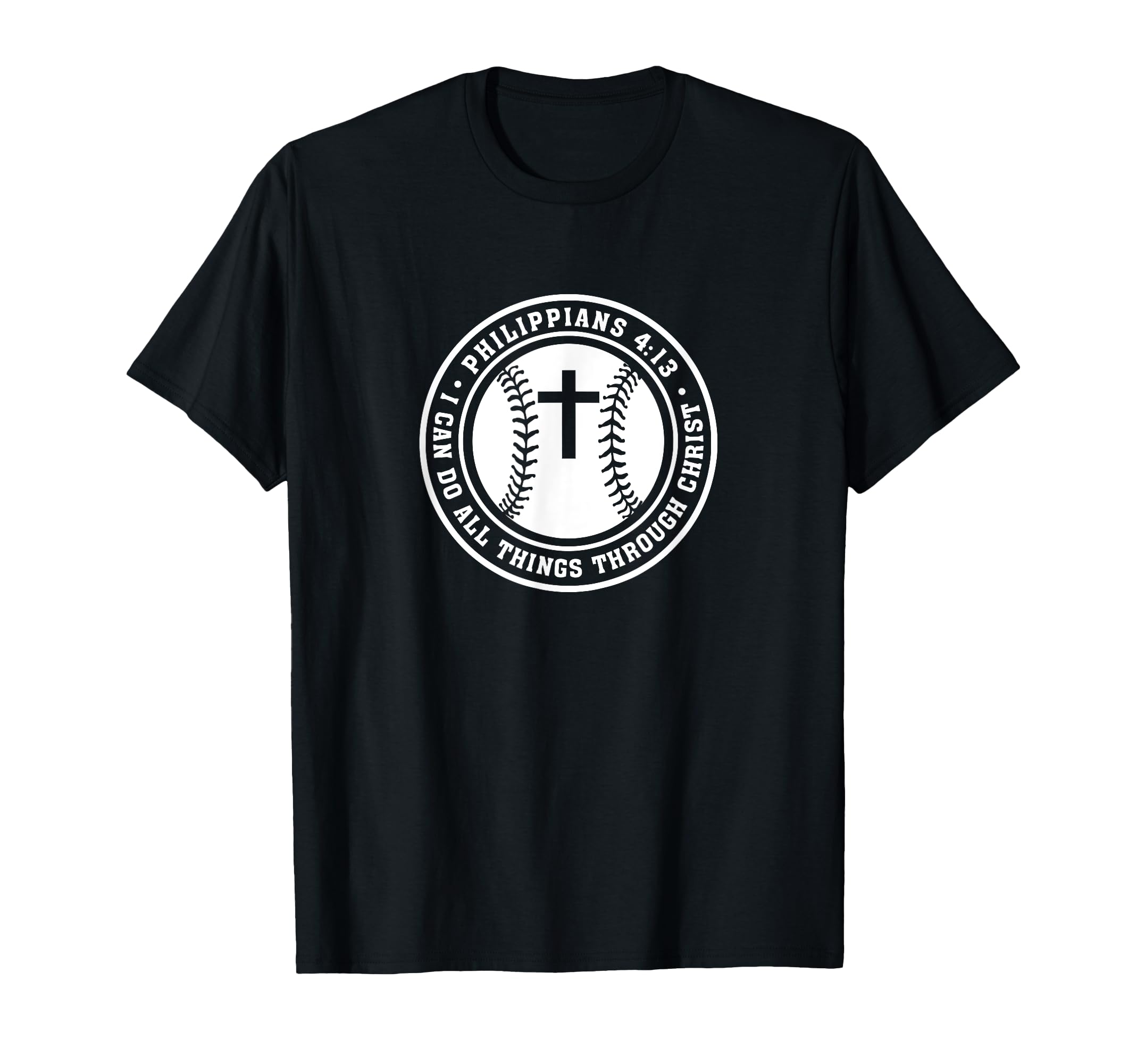 Philippians 4 13 Christian Baseball T-Shirt - Minimalist Print for Adults - T-Shirt, Sweatshirt, Hoodie