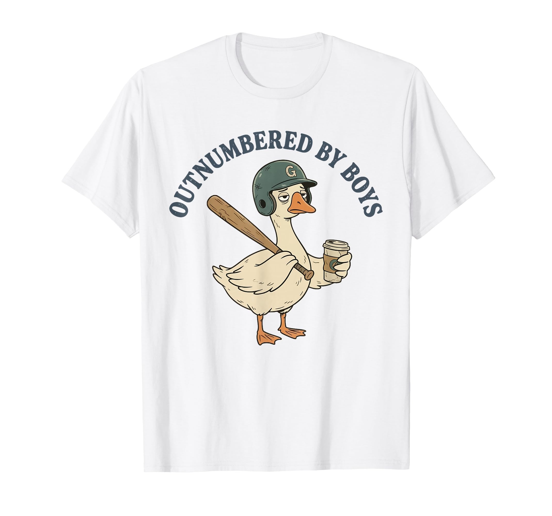 Funny Mom Goose Mothers Day Outnumbered T-Shirt - Graphic Print Unisex - T-Shirt, Sweatshirt, Hoodie
