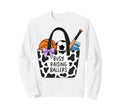 Busy Raising Ballers Cow Tote Sweatshirt - Casual Everyday Wear for Adults - T-Shirt, Sweatshirt, Hoodie