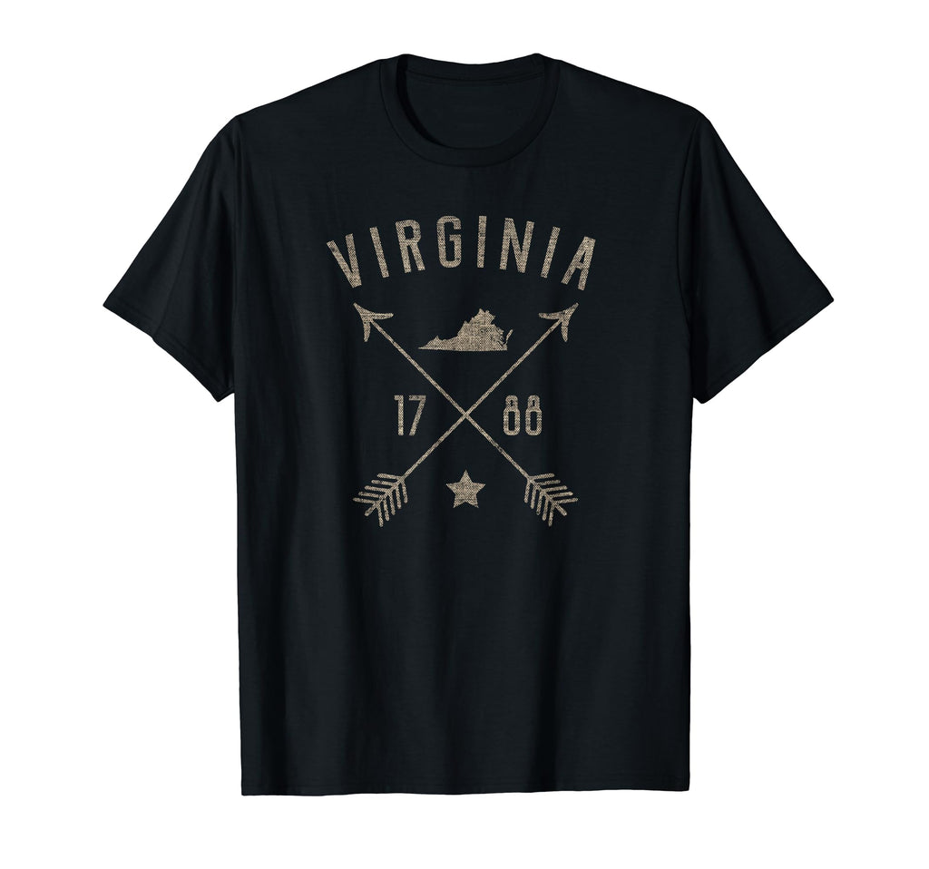 Virginia Distressed Home State Map T-Shirt - Custom Art Print for Adults - T-Shirt, Sweatshirt, Hoodie
