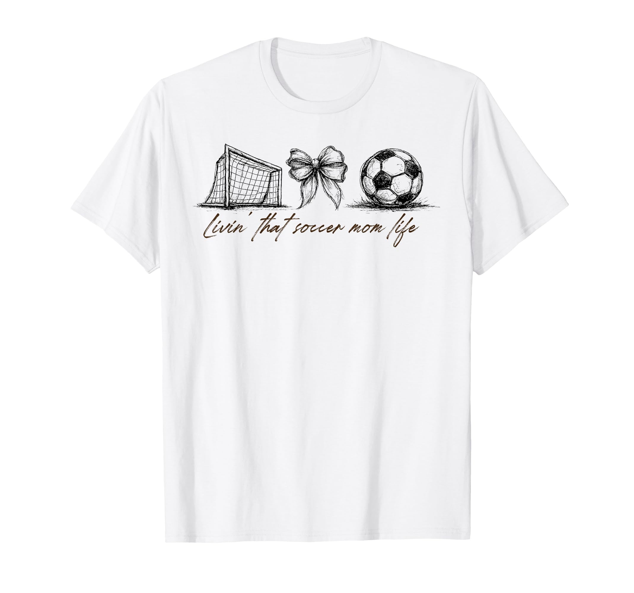 Livin That Soccer Mom Life Game Day T-Shirt - Custom Art Print Unisex - T-Shirt, Sweatshirt, Hoodie