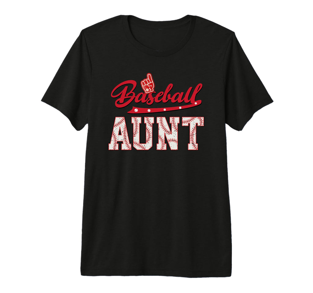 Baseball Aunt Baseball And T Ball T-Shirt - Custom Art Print Unisex - T-Shirt, Sweatshirt, Hoodie