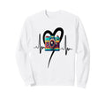 Womens Funny Camera Heartbeat Sweatshirt - Trendy Graphic Unisex - T-Shirt, Sweatshirt, Hoodie