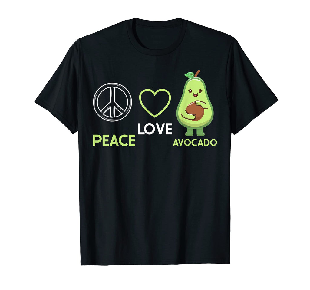 Peace Love Avocado T-Shirt - Custom Art Print for Adults - T-Shirt, Sweatshirt, Hoodie