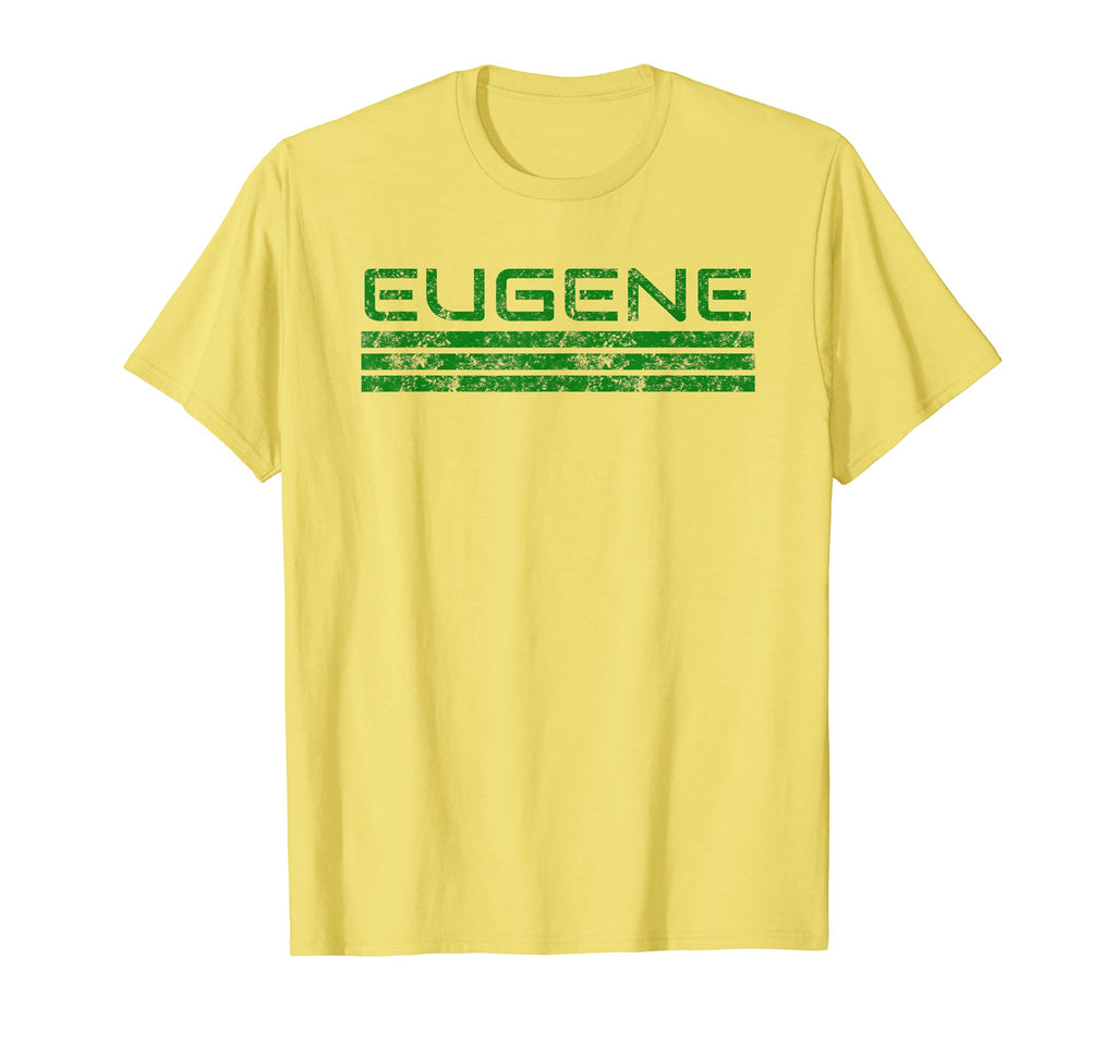 Eugene Oregon Weathered Stripe T-Shirt - Graphic Print for Adults - T-Shirt, Sweatshirt, Hoodie