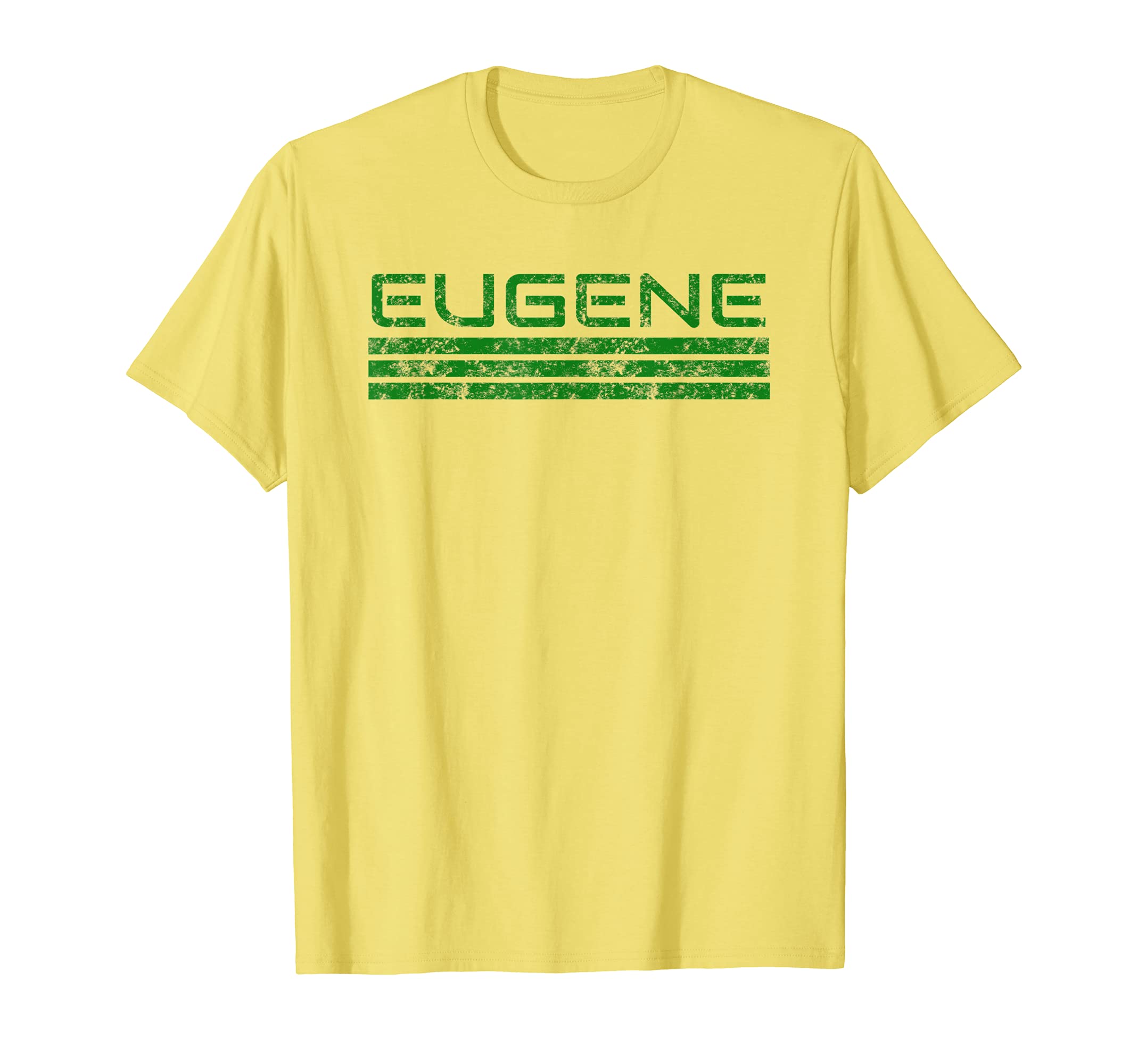 Eugene Oregon Weathered Stripe T-Shirt - Graphic Print for Adults - T-Shirt, Sweatshirt, Hoodie
