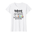Womens Mom Surrounded Balls Soccer T-Shirt - Minimalist Print for Adults - T-Shirt, Sweatshirt, Hoodie