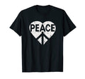 Distressed Heart Peace Hippie T-Shirt - Custom Art Print Men Women - T-Shirt, Sweatshirt, Hoodie
