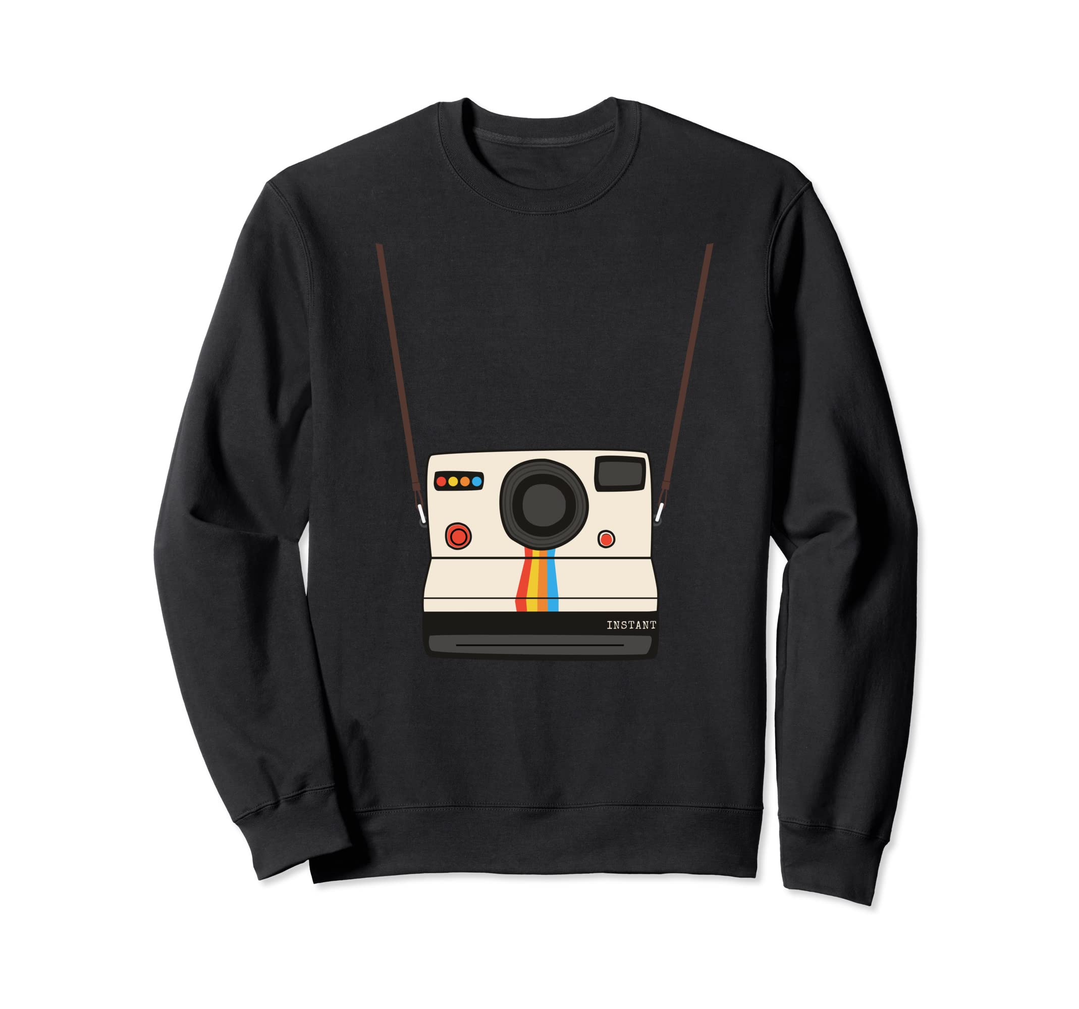 Instant Camera Neck Strap Sweatshirt - Casual Everyday Wear Men Women - T-Shirt, Sweatshirt, Hoodie