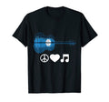 Peace Love Music Guitar Trend Designs T-Shirt - Unique Graphic Unisex - T-Shirt, Sweatshirt, Hoodie