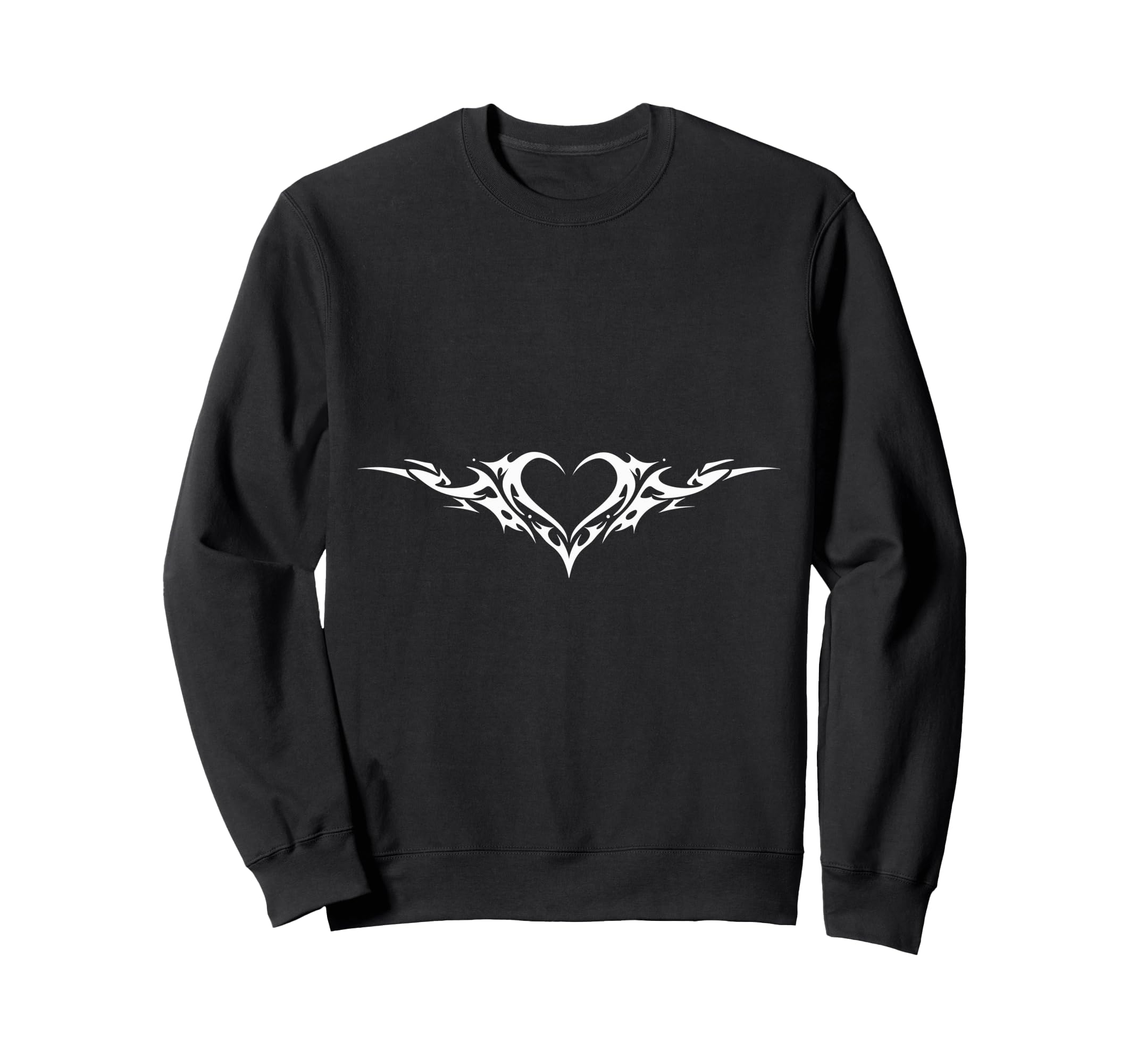 Alt Aesthetic Heart Tribal Heart Sweatshirt - Casual Everyday Wear Unisex - T-Shirt, Sweatshirt, Hoodie