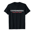 Copenhagen Denmark 70S 80S Type Flag T-Shirt - Novelty Apparel for Adults - T-Shirt, Sweatshirt, Hoodie