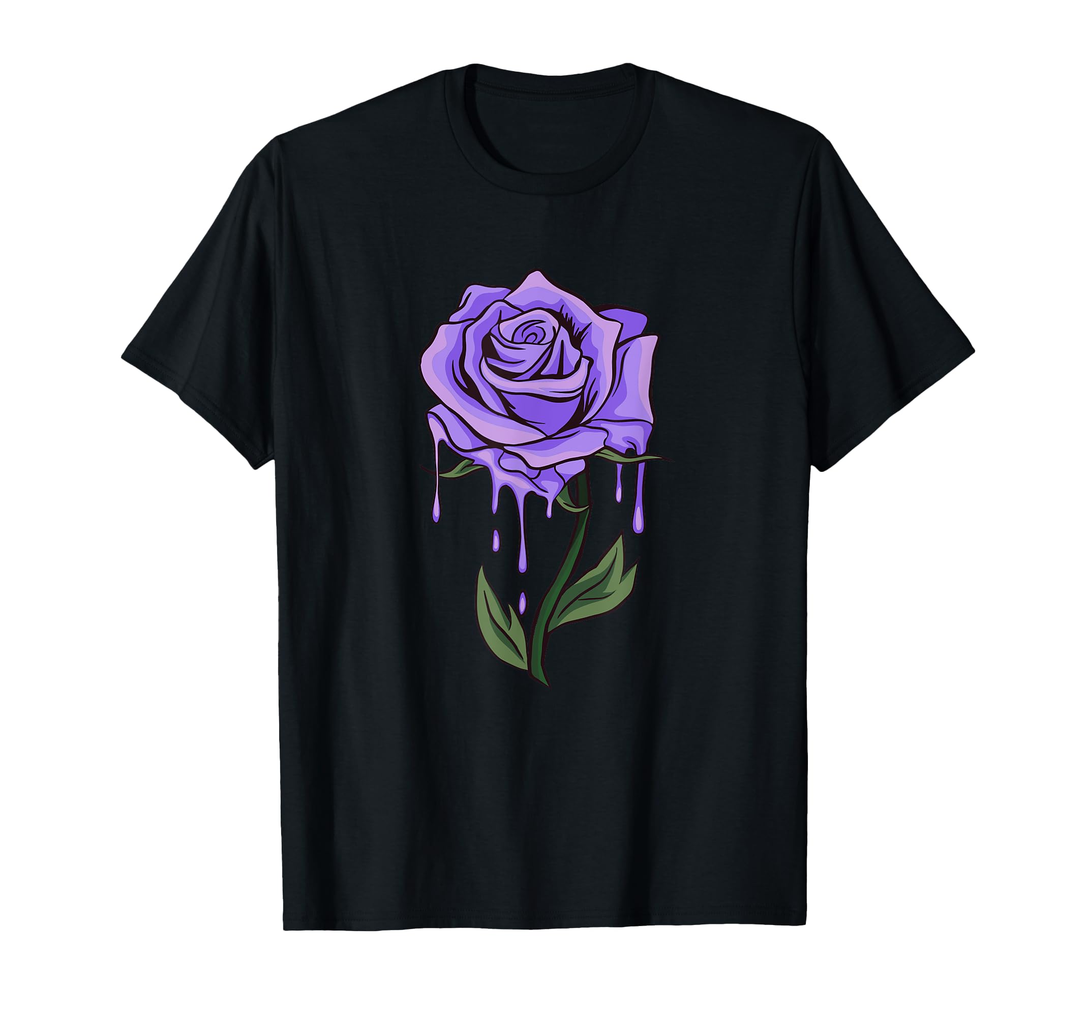 Purple Aesthetic Rose Soft Grunge T-Shirt - Aesthetic Graphic Men Women - T-Shirt, Sweatshirt, Hoodie