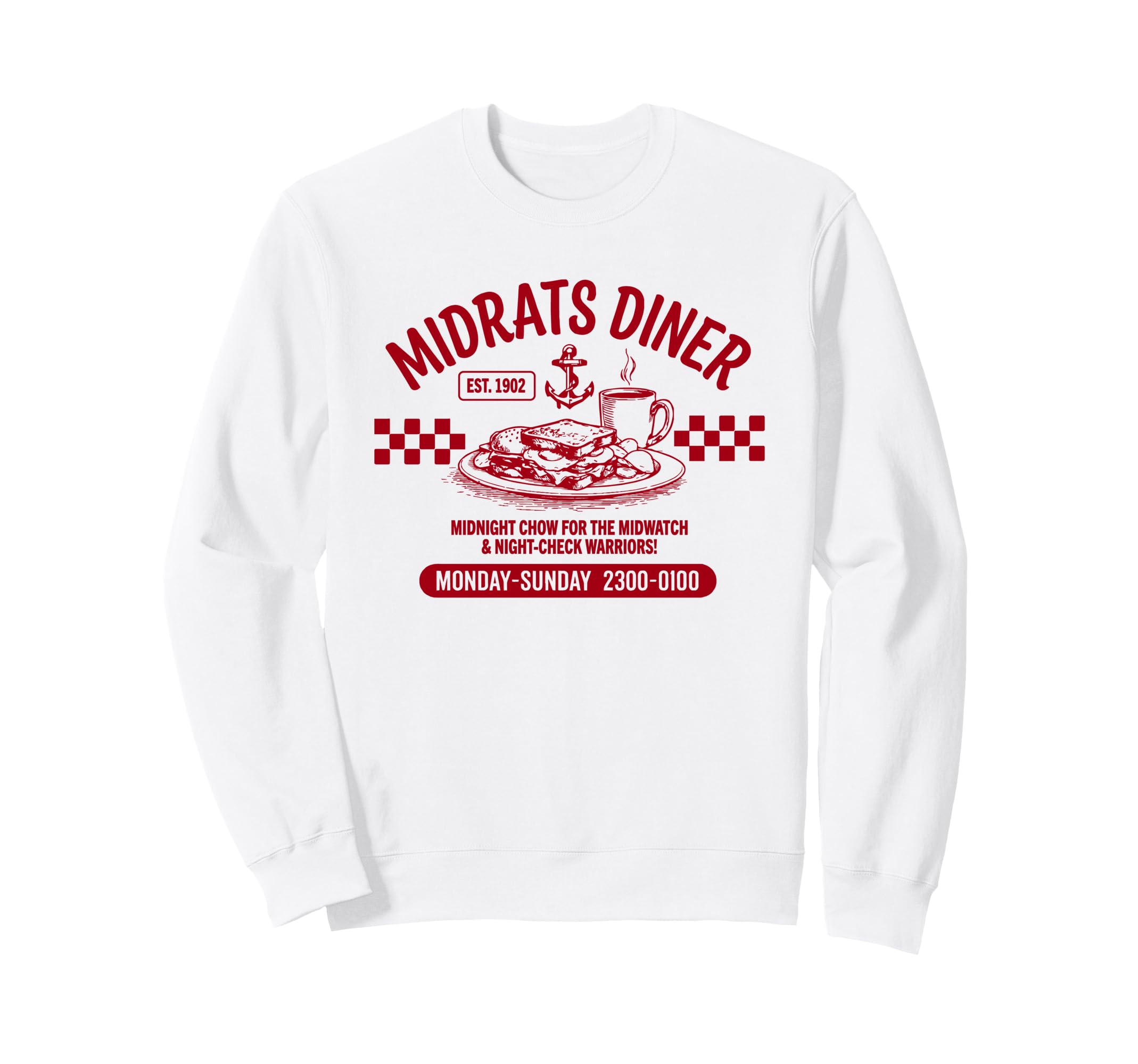 Midrats Diner Funny Sailor Sweatshirt - Trendy Graphic Unisex - T-Shirt, Sweatshirt, Hoodie