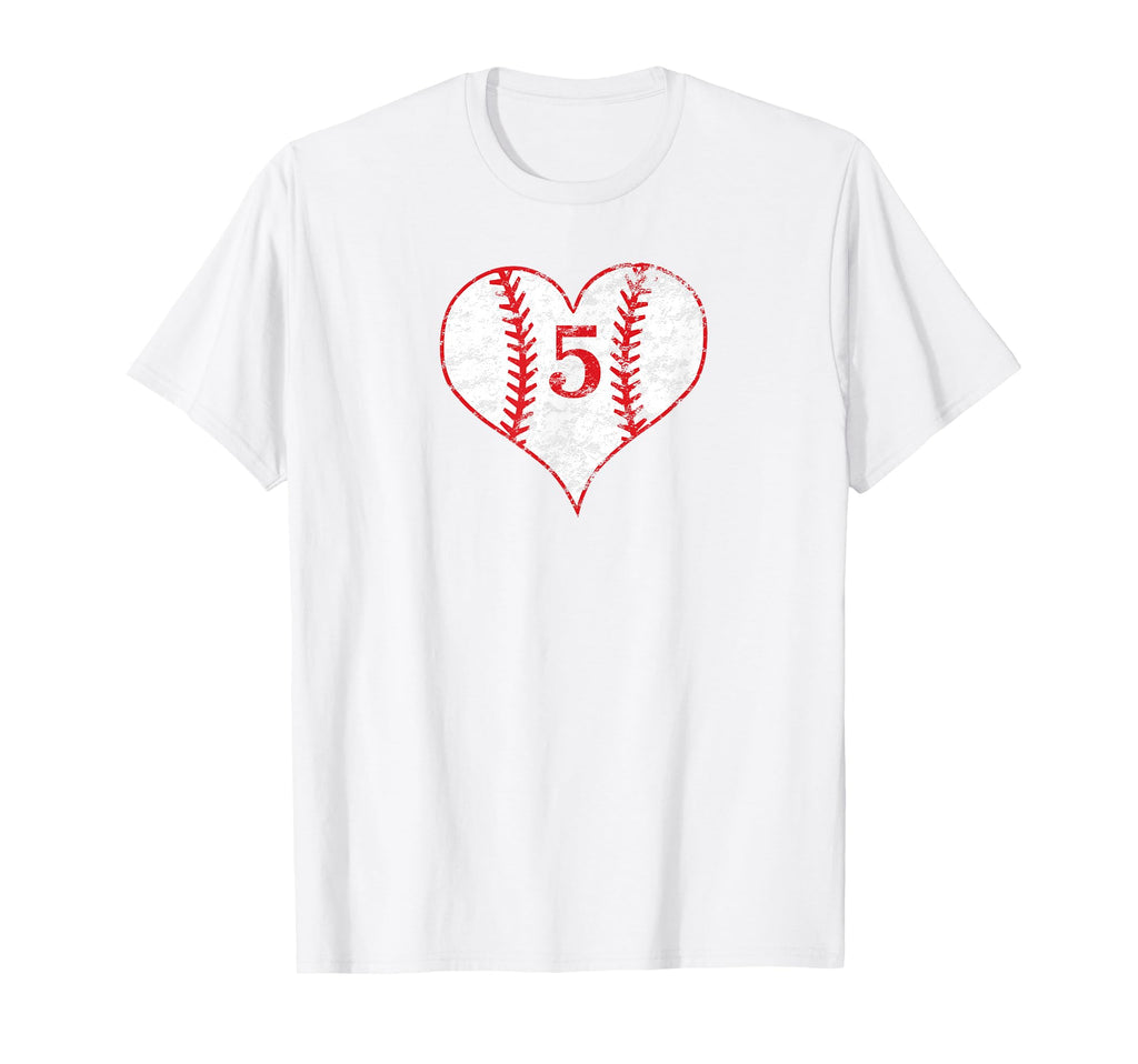 Love Baseball Mom 5 Baseball Heart T-Shirt - Streetwear Style for Adults - T-Shirt, Sweatshirt, Hoodie