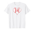 Love Baseball Mom 5 Baseball Heart T-Shirt - Streetwear Style for Adults - T-Shirt, Sweatshirt, Hoodie
