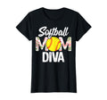 Softball Mom Diva Baseball Player T-Shirt - Novelty Apparel for Adults - T-Shirt, Sweatshirt, Hoodie