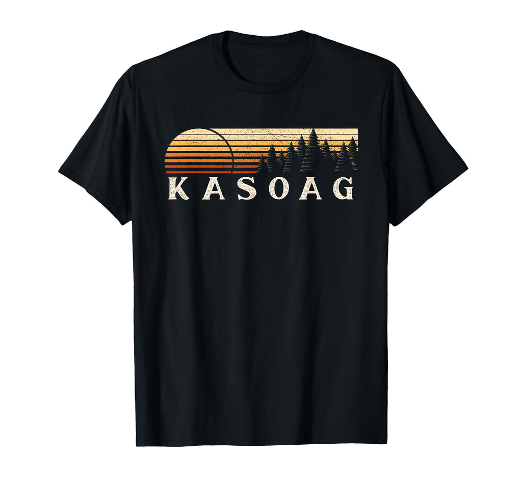 Kasoag Ny Evergreen Sunset Eighties T-Shirt - Custom Art Print Men Women - T-Shirt, Sweatshirt, Hoodie