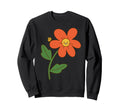 Smiling Flower 70S Happy Kawaii Face Sweatshirt - Aesthetic Graphic Unisex - T-Shirt, Sweatshirt, Hoodie