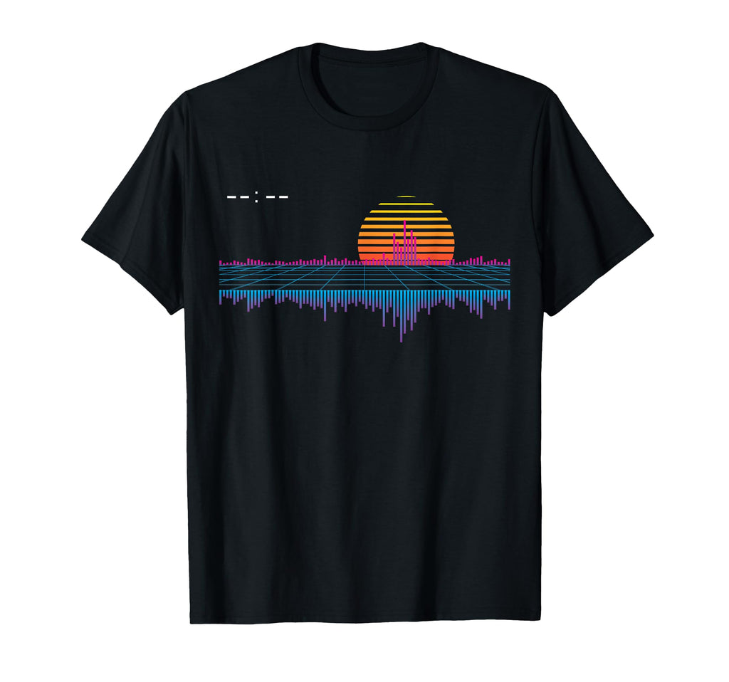 Retrowave Synthwave Vaporwave Sunset T-Shirt - Unique Graphic Unisex - T-Shirt, Sweatshirt, Hoodie