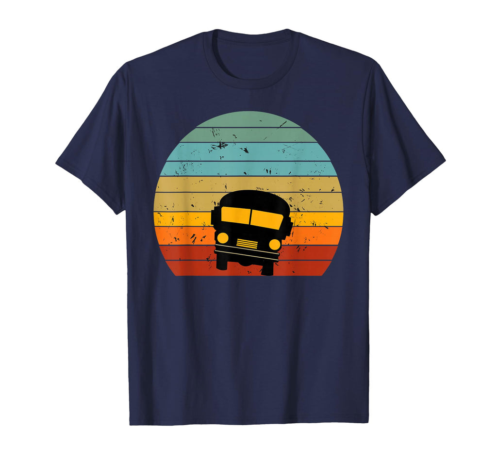 Sunset School Bus Silhouette Colorful T-Shirt - Trendy Graphic Unisex - T-Shirt, Sweatshirt, Hoodie