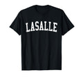 Lasalle Il Distressed White Varsity T-Shirt - Novelty Apparel Unisex - T-Shirt, Sweatshirt, Hoodie