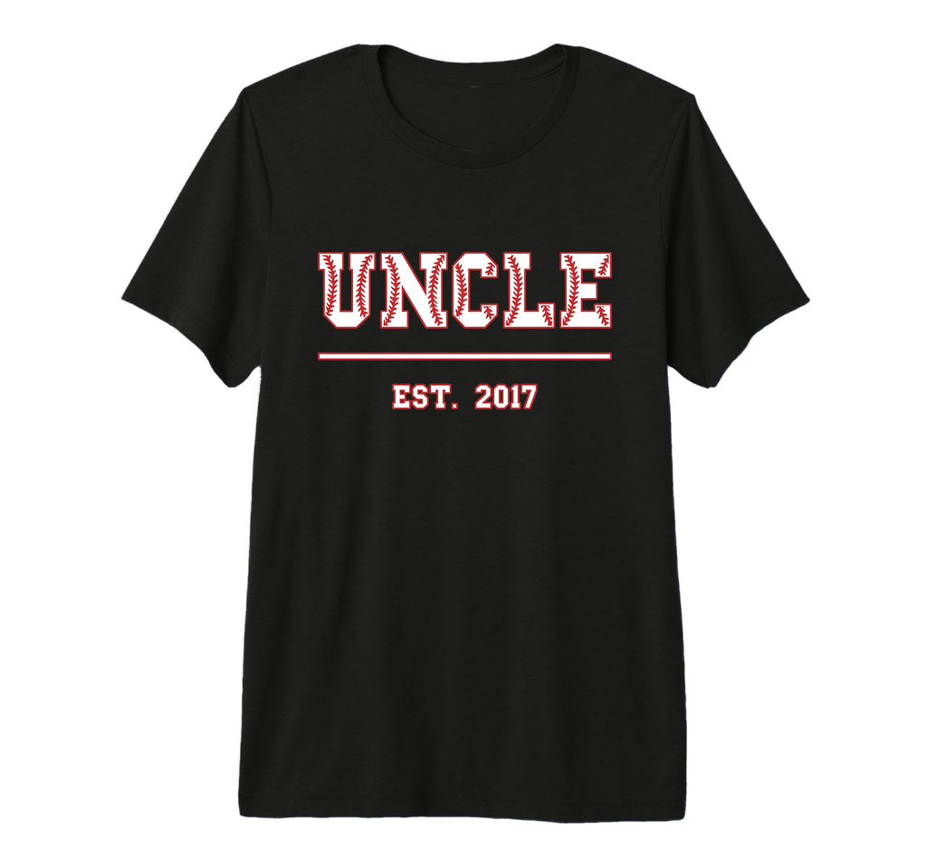 Uncle Est 2017 Sports Established Uncle T-Shirt - Trendy Graphic Unisex - T-Shirt, Sweatshirt, Hoodie