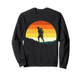 Hiking Hiker Sunset Sweatshirt - Graphic Print Unisex - T-Shirt, Sweatshirt, Hoodie