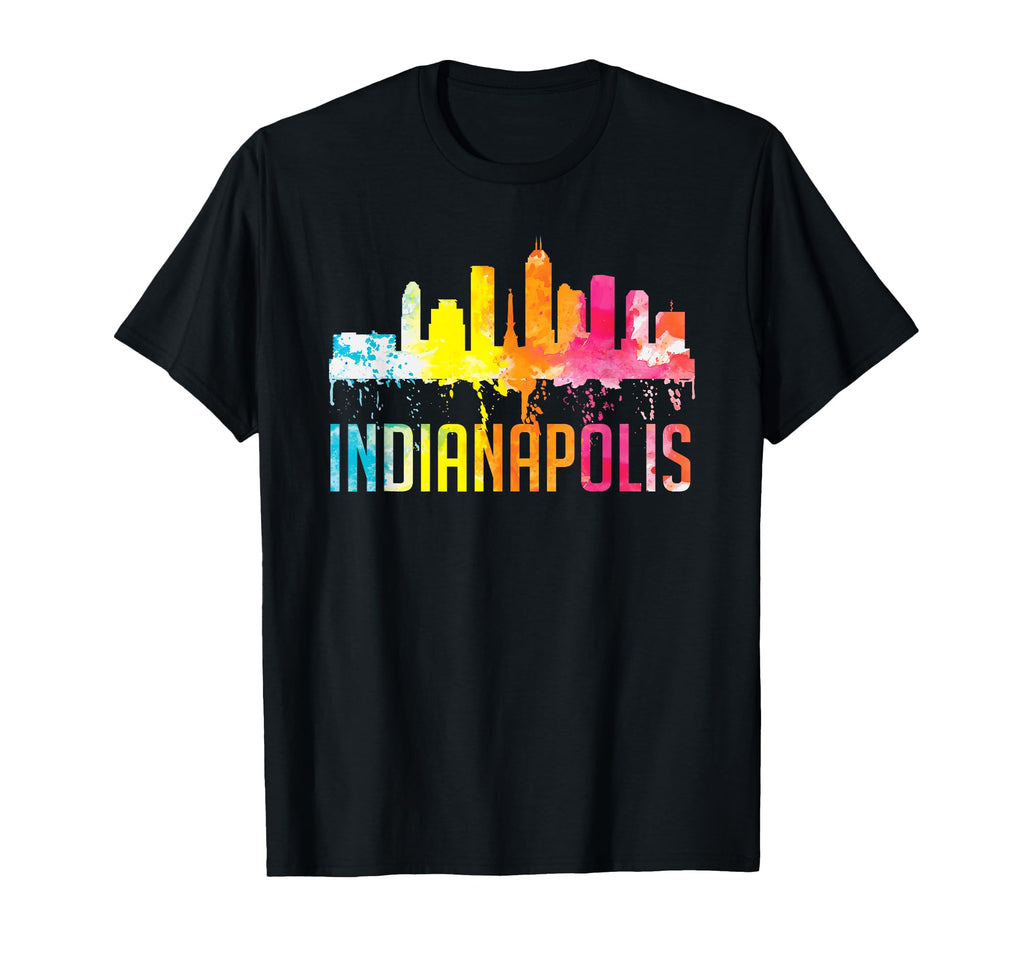 Indianapolis Indiana Watercolor T-Shirt - Casual Everyday Wear for Adults - T-Shirt, Sweatshirt, Hoodie