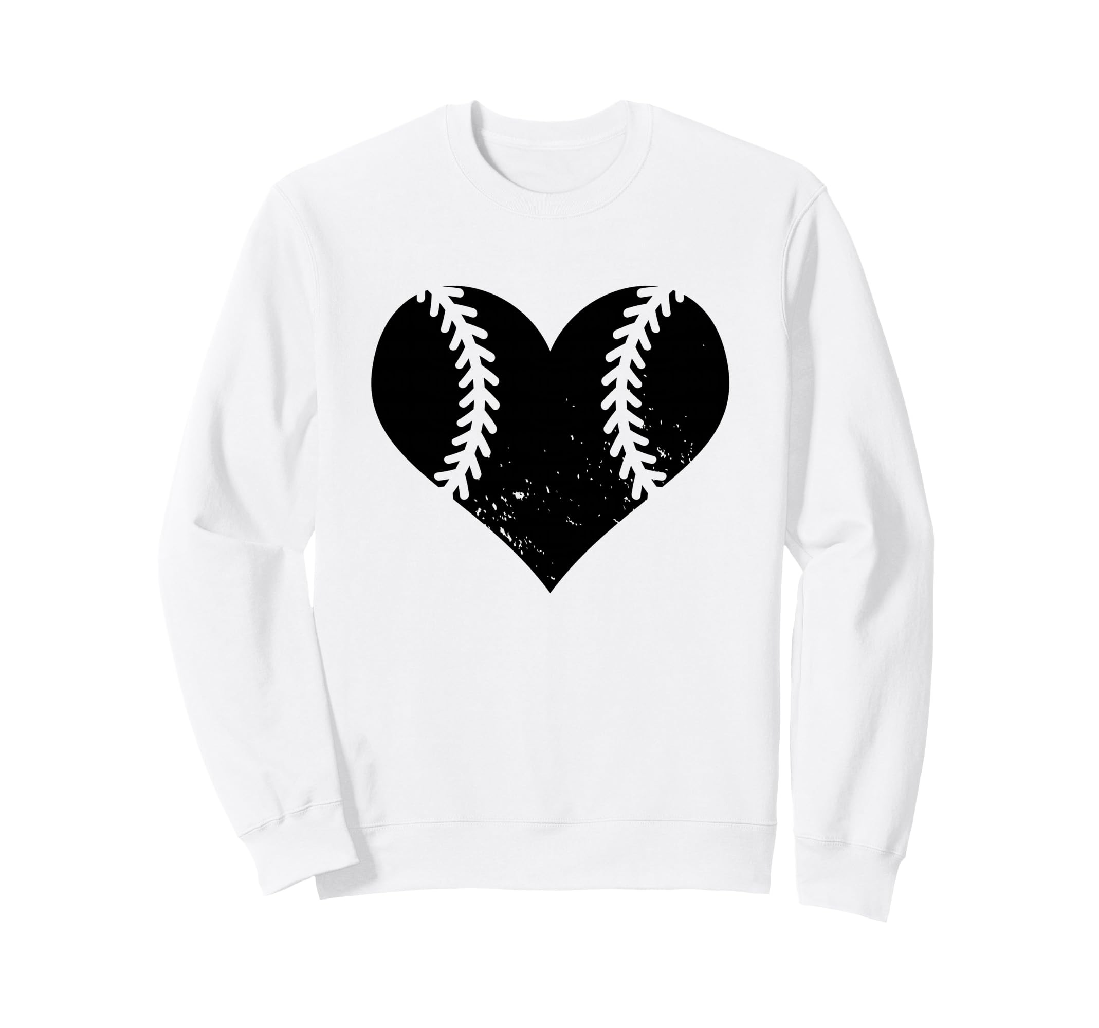 Softball Heart Funny Baseball Sweatshirt - Streetwear Style Unisex - T-Shirt, Sweatshirt, Hoodie