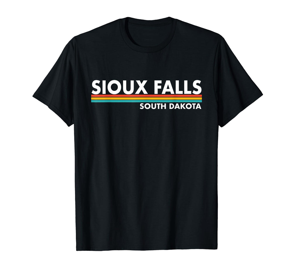 Sioux Falls South Dakota Stripes T-Shirt - Casual Everyday Wear Unisex - T-Shirt, Sweatshirt, Hoodie