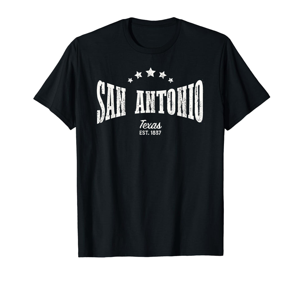 San Antonio Tx Distressed Home City T-Shirt - Custom Art Print for Adults - T-Shirt, Sweatshirt, Hoodie