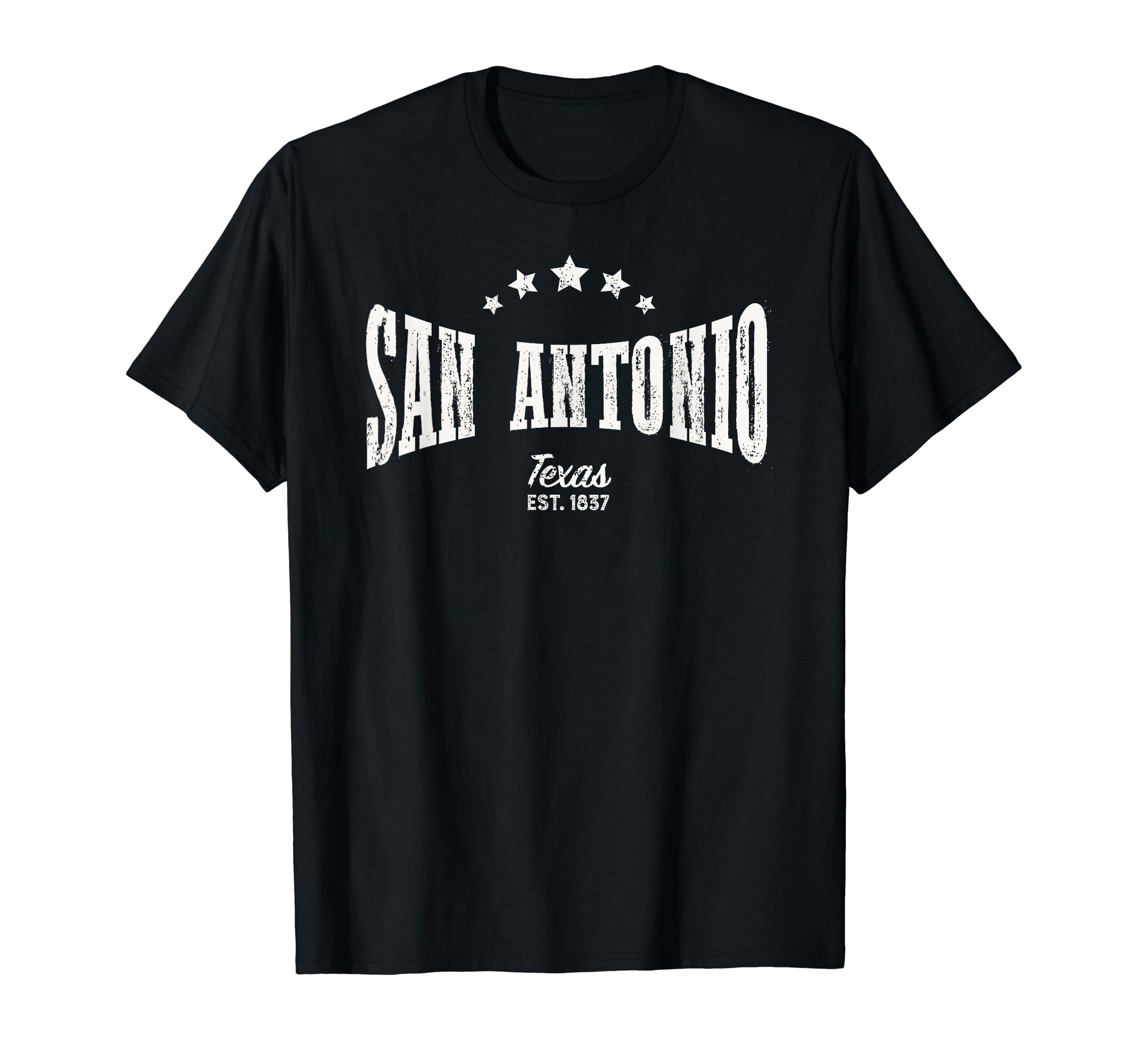 San Antonio Tx Distressed Home City T-Shirt - Custom Art Print for Adults - T-Shirt, Sweatshirt, Hoodie