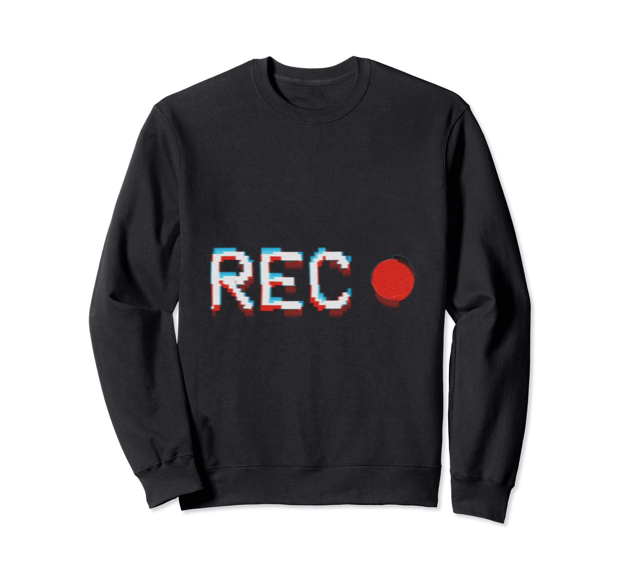 Glitch Vcr Vhs Tape 80S Recording Sweatshirt - Streetwear Style Unisex - T-Shirt, Sweatshirt, Hoodie