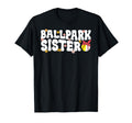 Ballpark Sister Groovy Softball Baseball T-Shirt - Trendy Graphic Unisex - T-Shirt, Sweatshirt, Hoodie