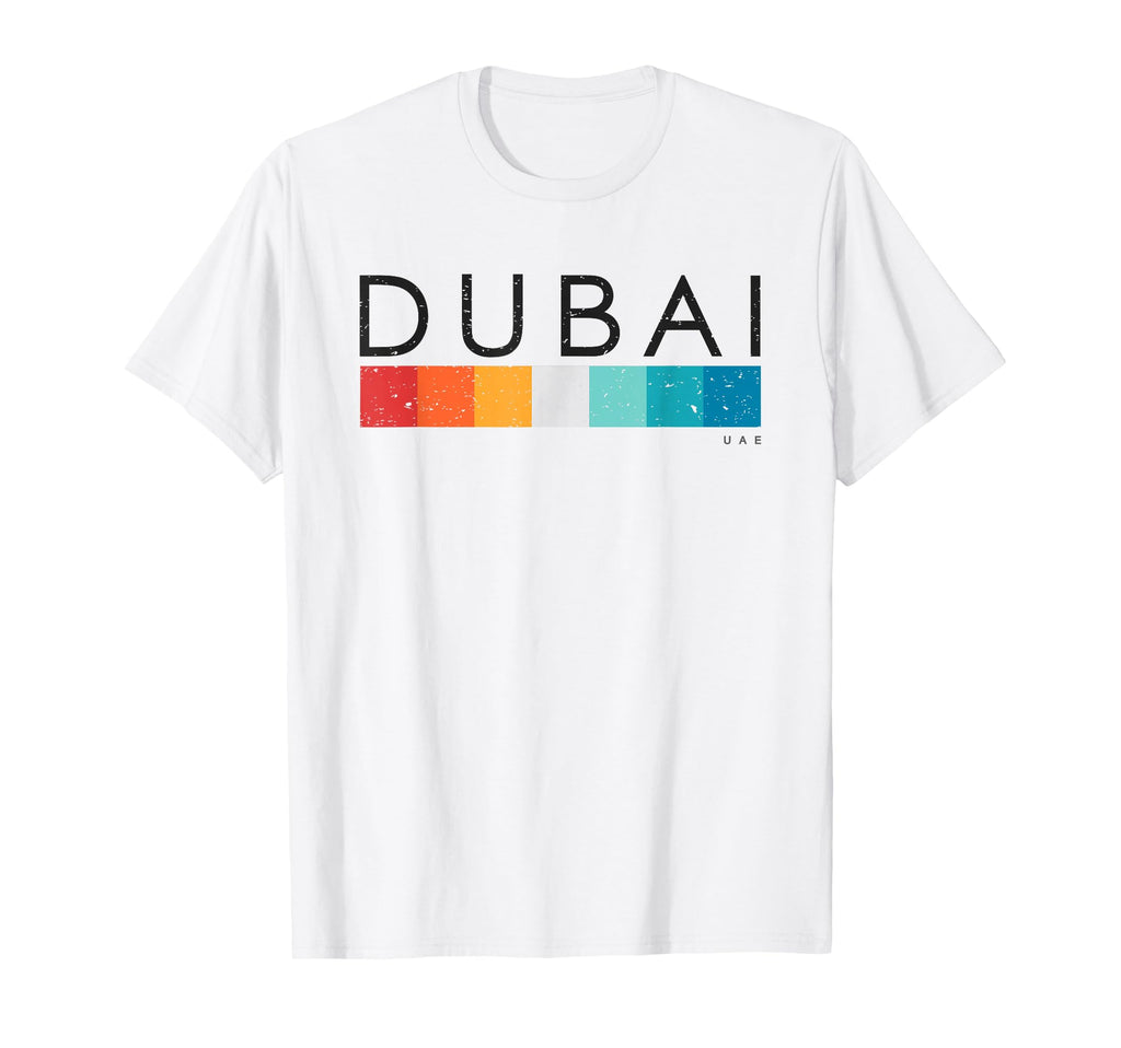 Dubai Uae Distressed Blue Mens T-Shirt - Casual Everyday Wear for Adults - T-Shirt, Sweatshirt, Hoodie