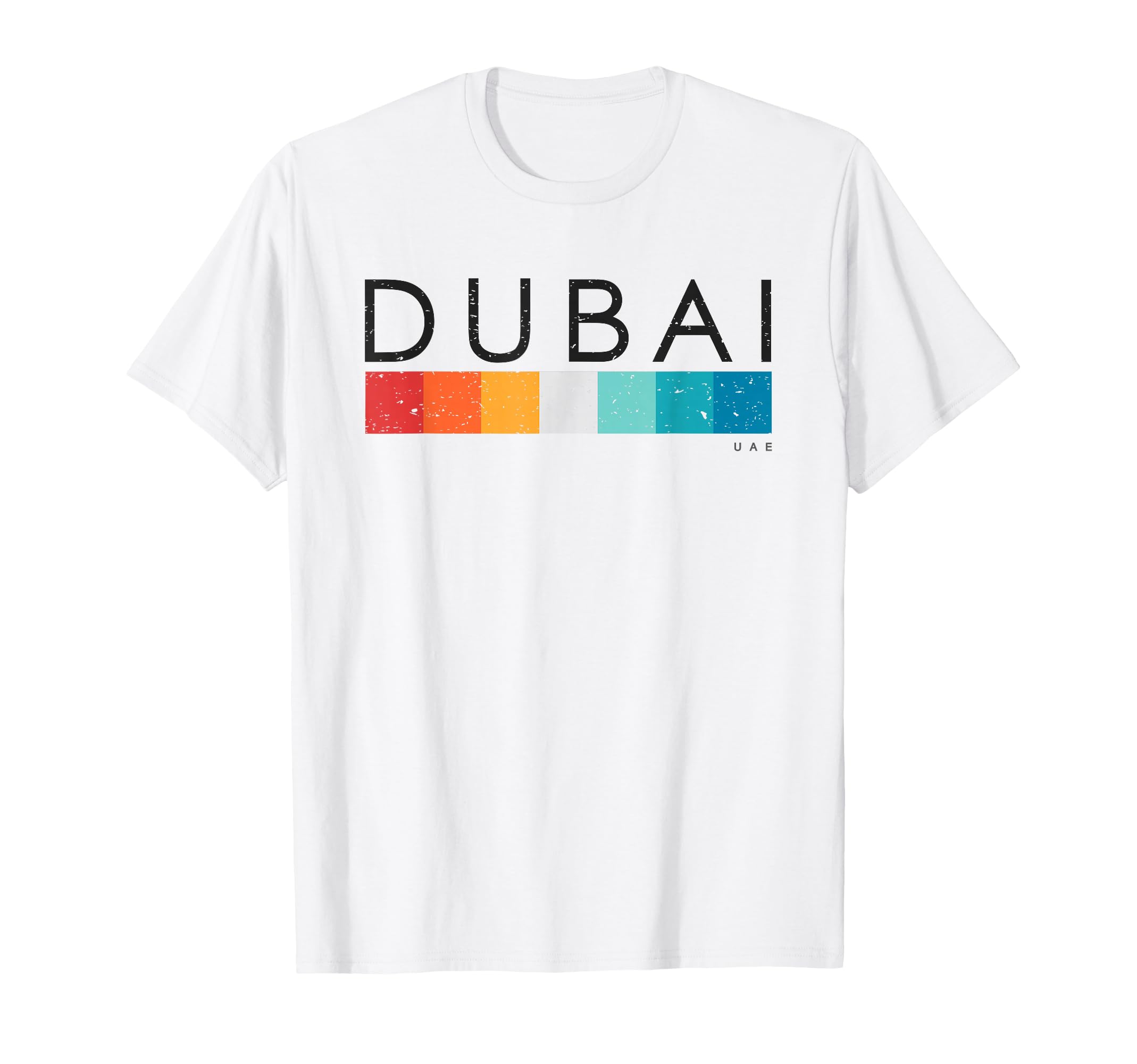 Dubai Uae Distressed Blue Mens T-Shirt - Casual Everyday Wear for Adults - T-Shirt, Sweatshirt, Hoodie