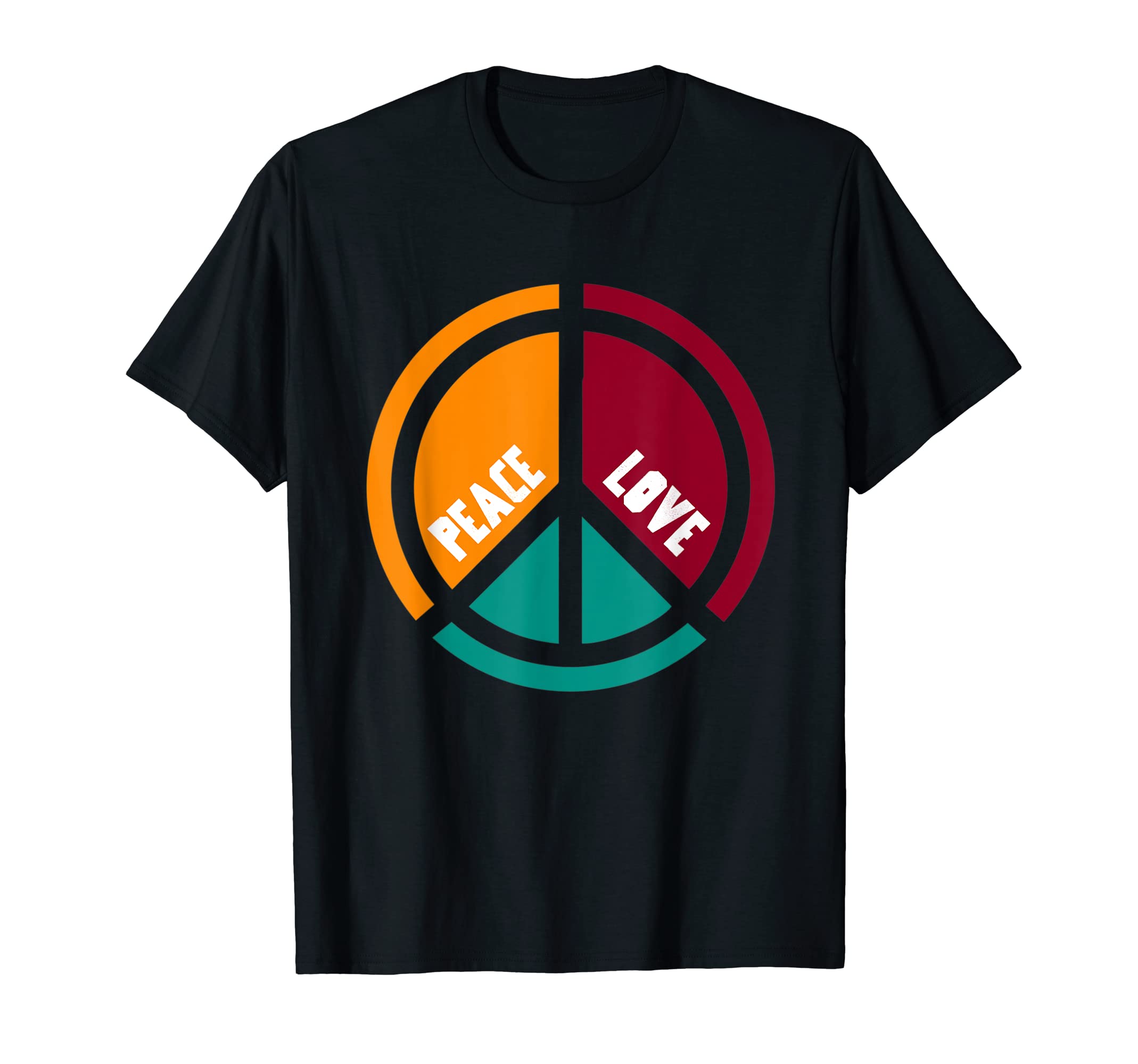 Peace And Love Hippie Spread Love Peace T-Shirt - Custom Art Print Unisex - T-Shirt, Sweatshirt, Hoodie