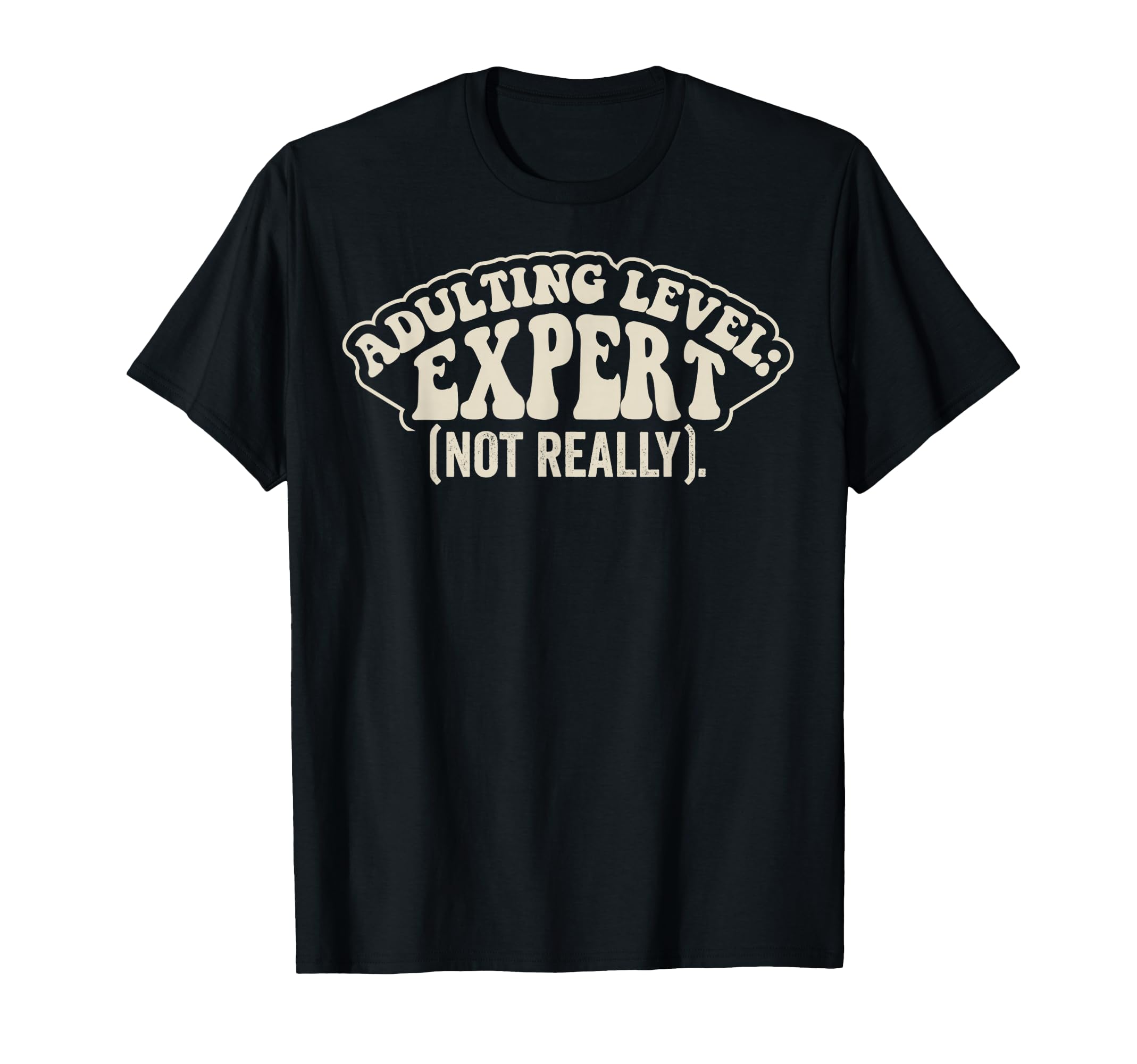 Adulting Level Expert Funny Sarcastic 70S T-Shirt - Graphic Print Men Women - T-Shirt, Sweatshirt, Hoodie