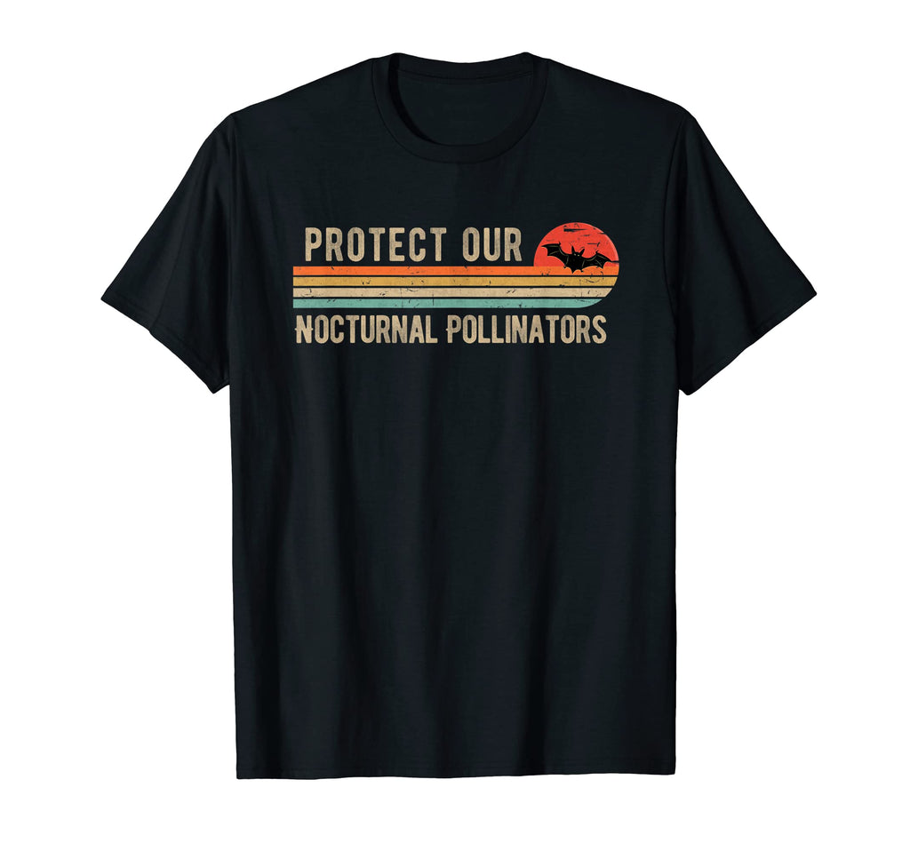 Protect Our Nocturnal Pollinators Bat Sunset T-Shirt - Graphic Print Unisex - T-Shirt, Sweatshirt, Hoodie