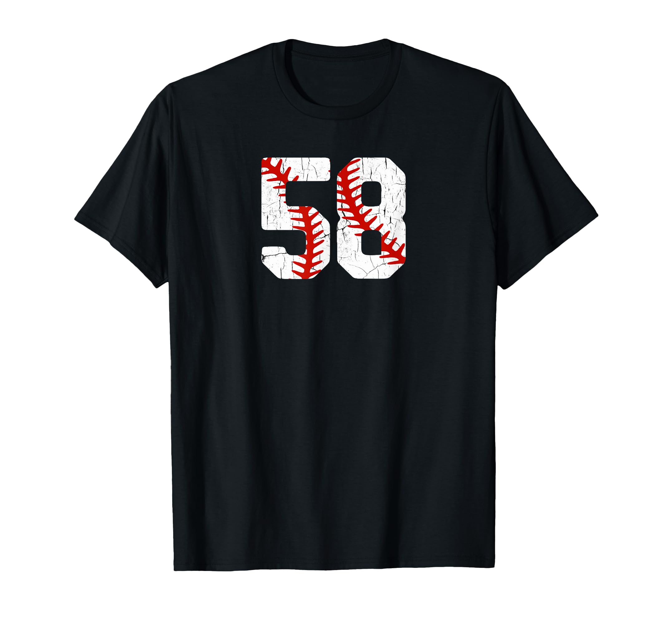 Baseball Player Jersey Number 58 58 T-Shirt - Novelty Apparel Men Women - T-Shirt, Sweatshirt, Hoodie