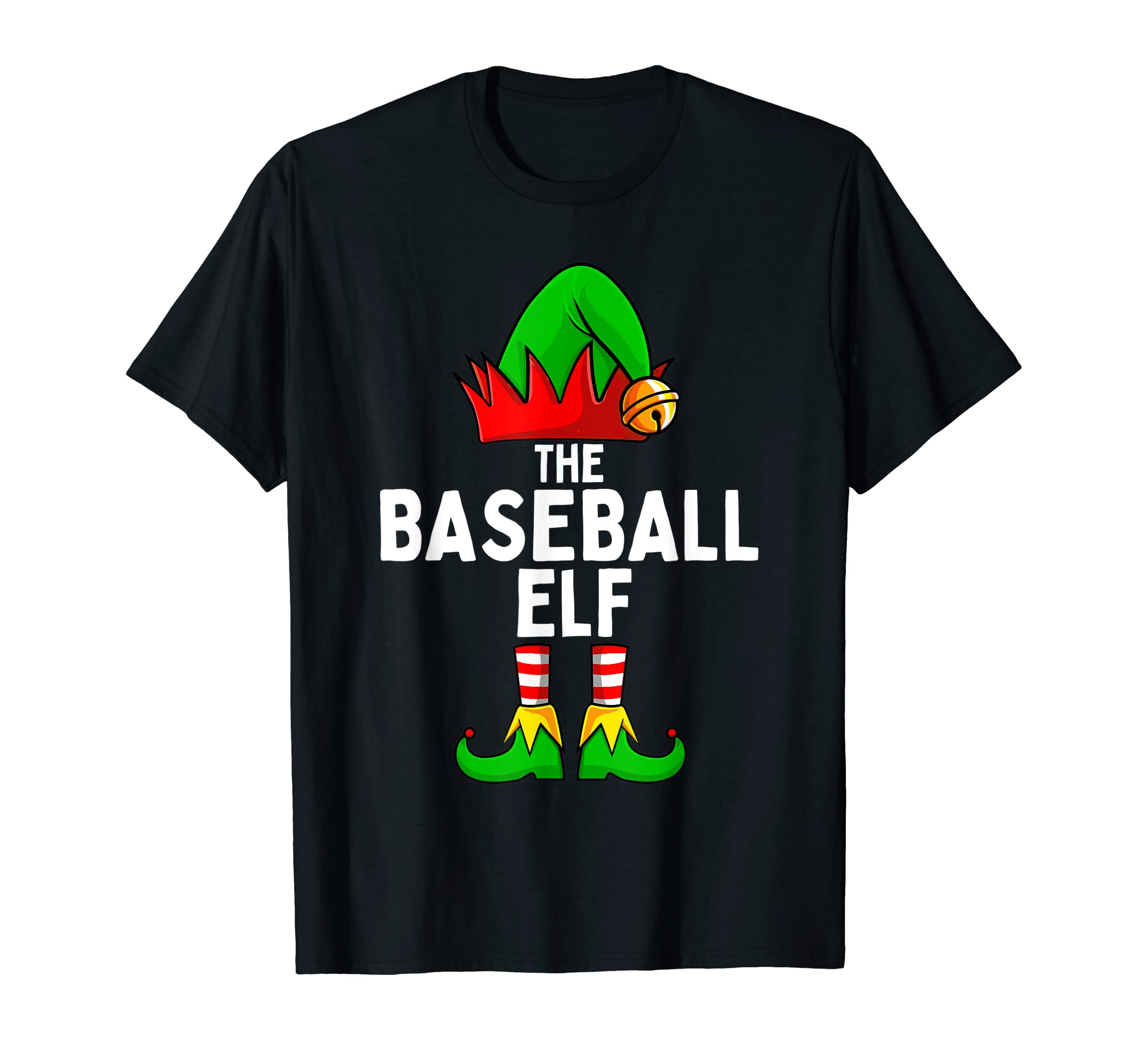Baseball Elf Funny Matching Family T-Shirt - Custom Art Print for Adults - T-Shirt, Sweatshirt, Hoodie