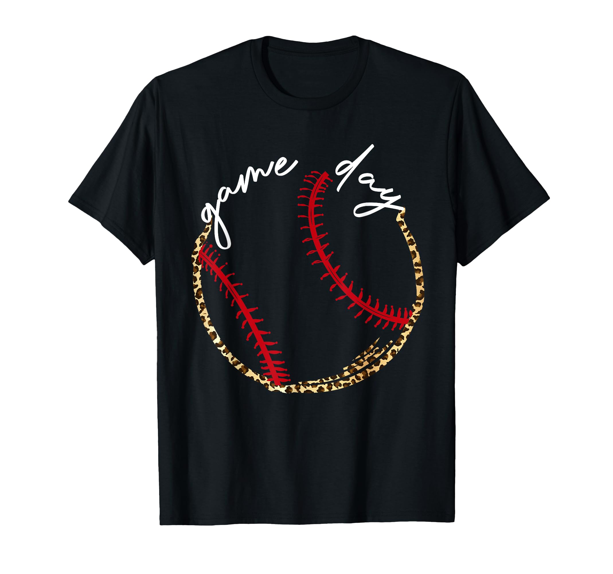 Game Day Baseball Leopard Baseball T-Shirt - Streetwear Style for Adults - T-Shirt, Sweatshirt, Hoodie