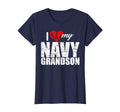 I Love My Navy Grandson T-Shirt - Casual Everyday Wear for Adults - T-Shirt, Sweatshirt, Hoodie