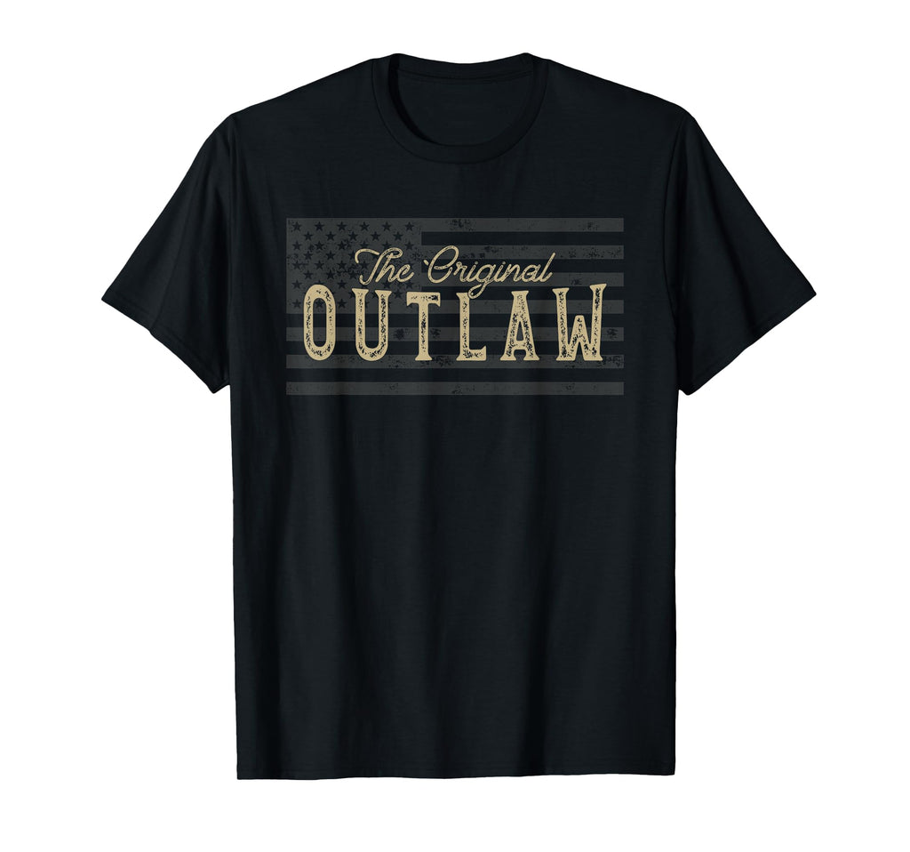 American Flag Outlaw T-Shirt - Aesthetic Graphic Unisex - T-Shirt, Sweatshirt, Hoodie