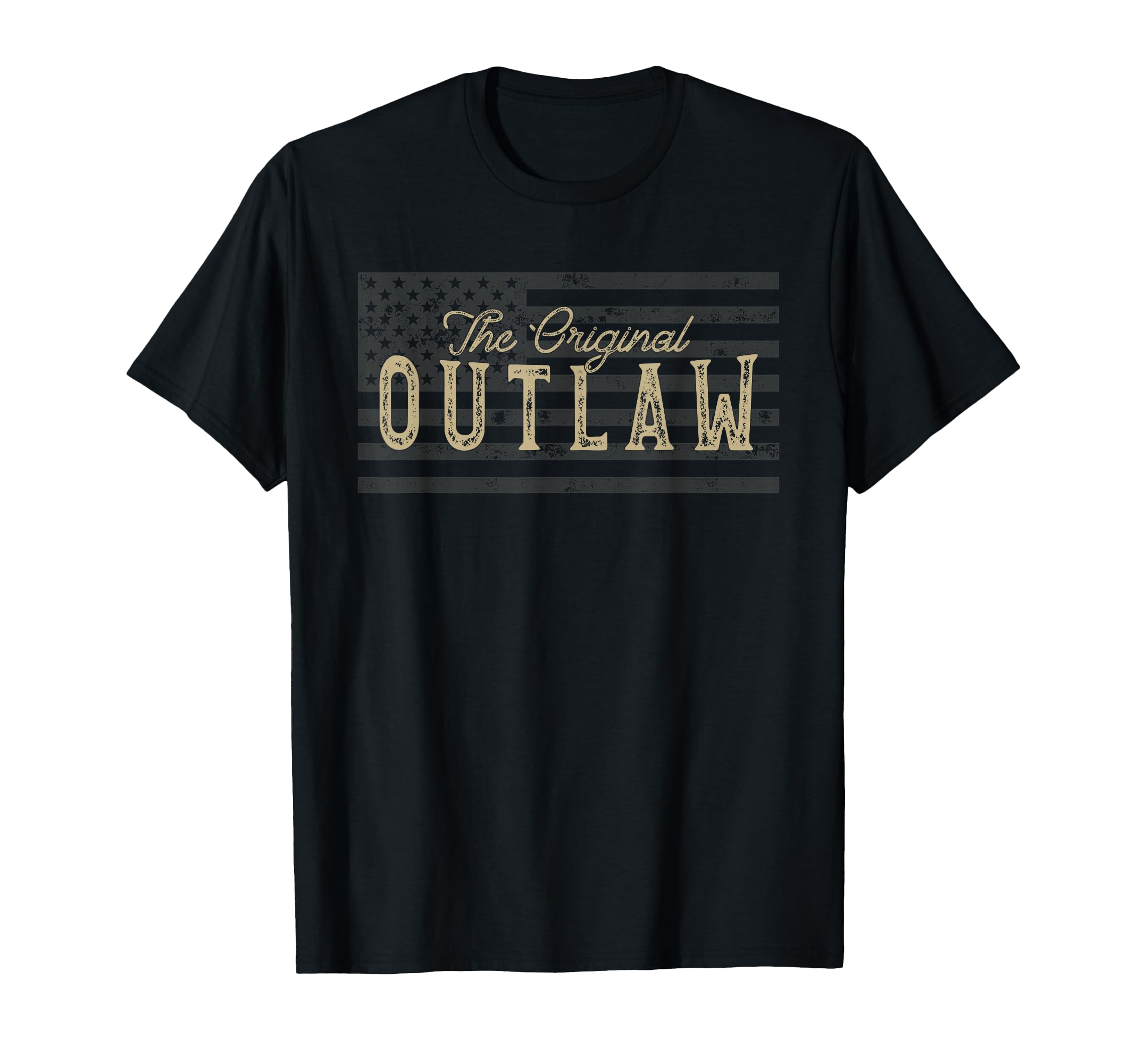 American Flag Outlaw T-Shirt - Aesthetic Graphic Unisex - T-Shirt, Sweatshirt, Hoodie