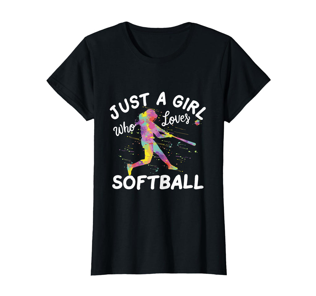 Just Who Loves Softball T-Shirt - Aesthetic Graphic for Adults - T-Shirt, Sweatshirt, Hoodie