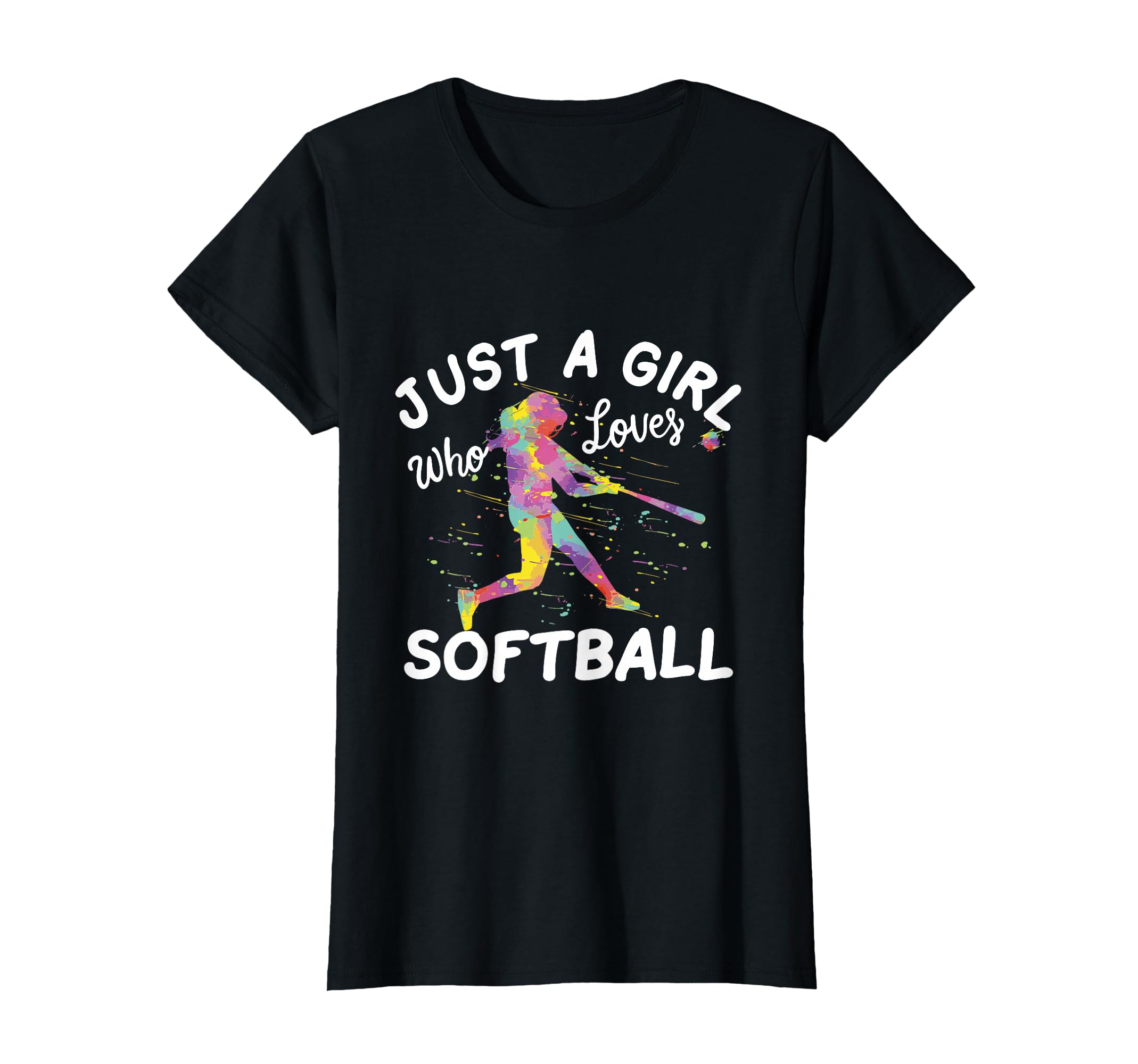 Just Who Loves Softball T-Shirt - Aesthetic Graphic for Adults - T-Shirt, Sweatshirt, Hoodie