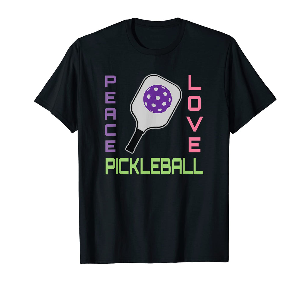 Peace Love Pickleball T-Shirt - Minimalist Print Men Women - T-Shirt, Sweatshirt, Hoodie