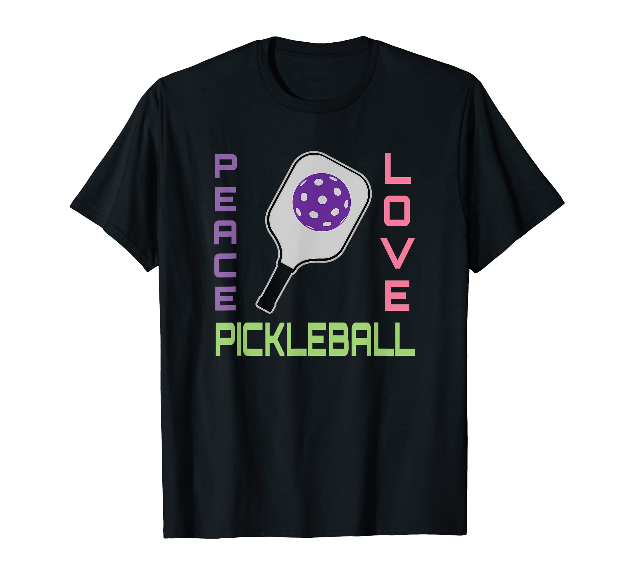 Peace Love Pickleball T-Shirt - Minimalist Print Men Women - T-Shirt, Sweatshirt, Hoodie